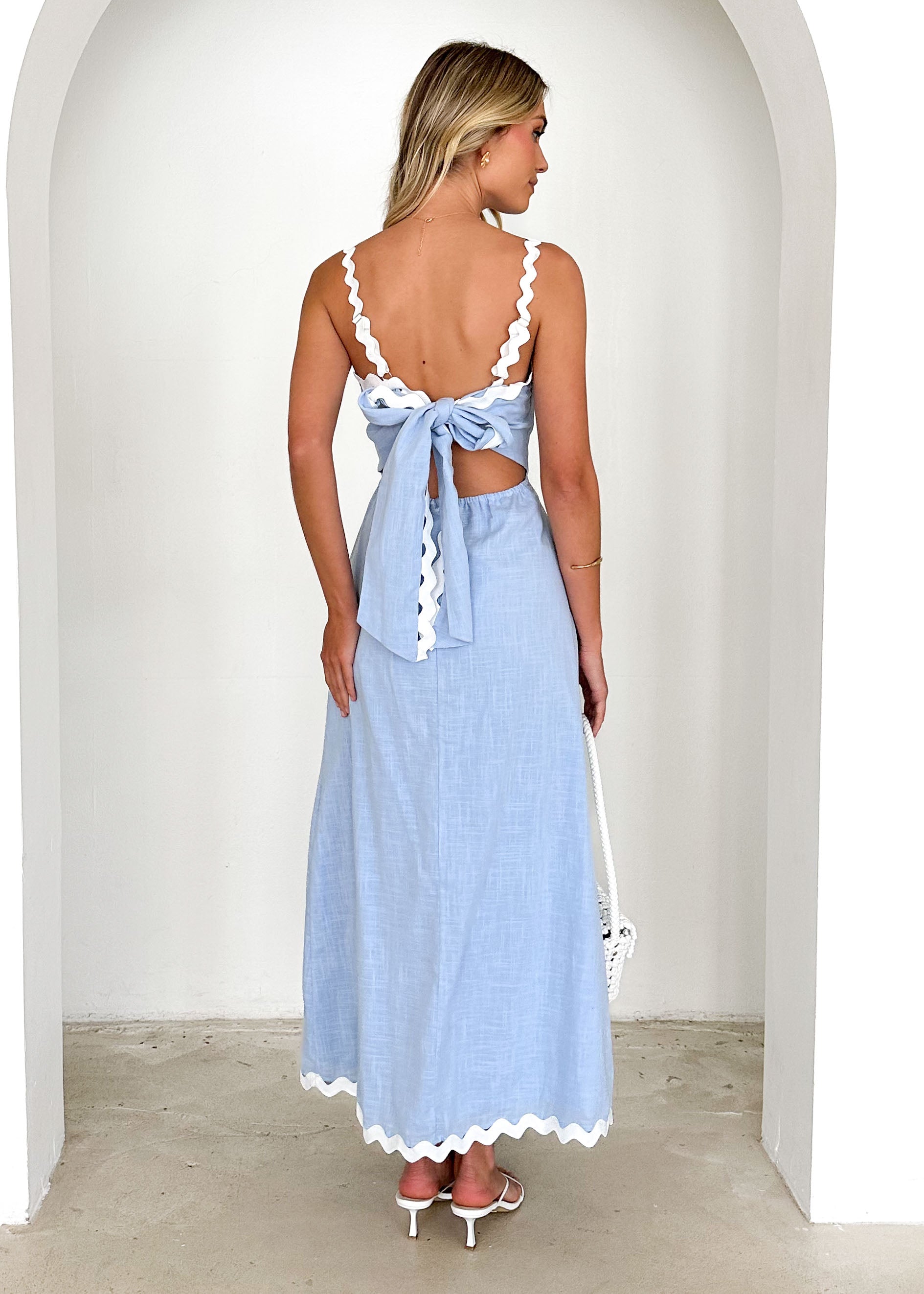 Tampa Midi Dress - Baby Blue