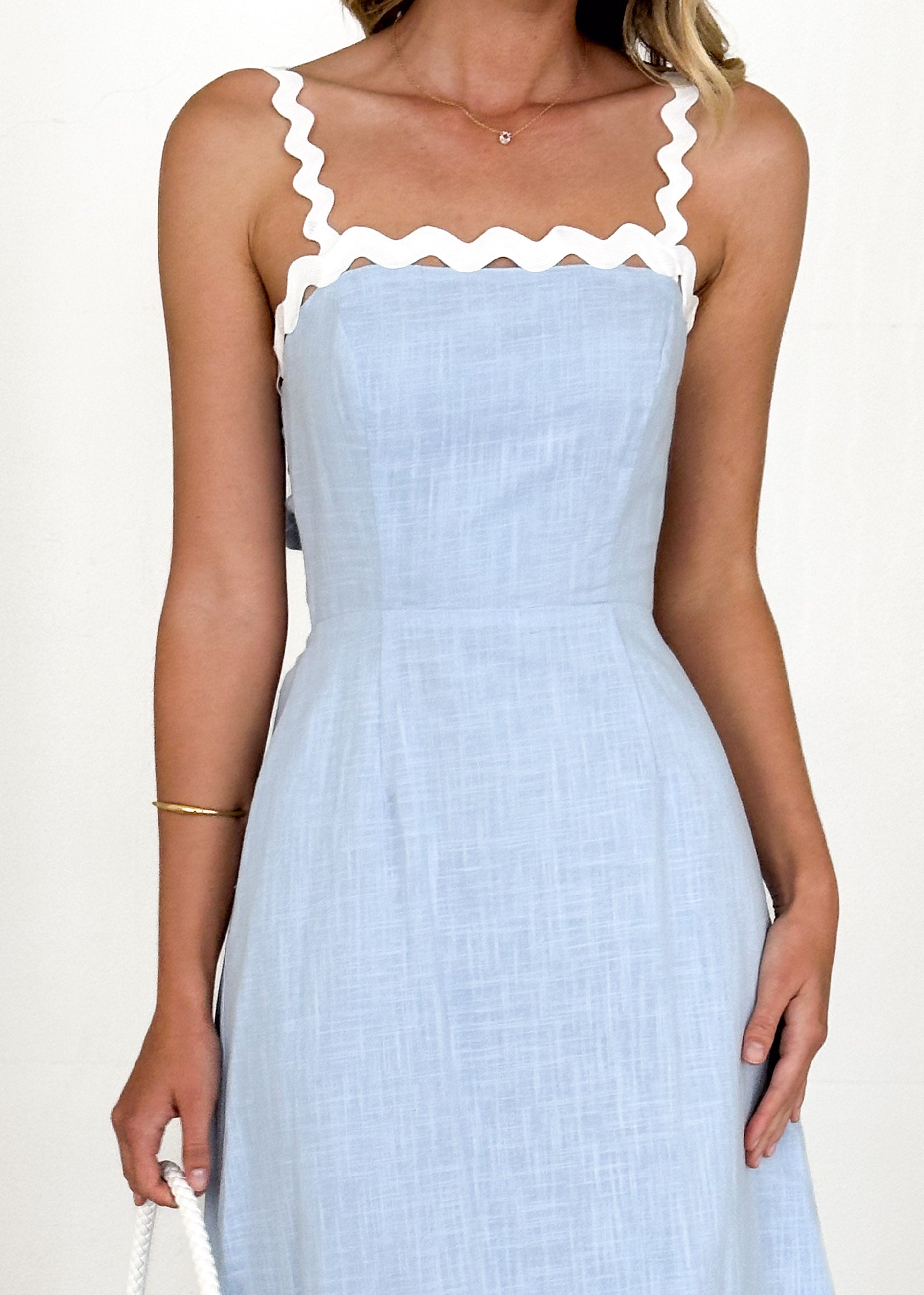 Tampa Midi Dress - Baby Blue