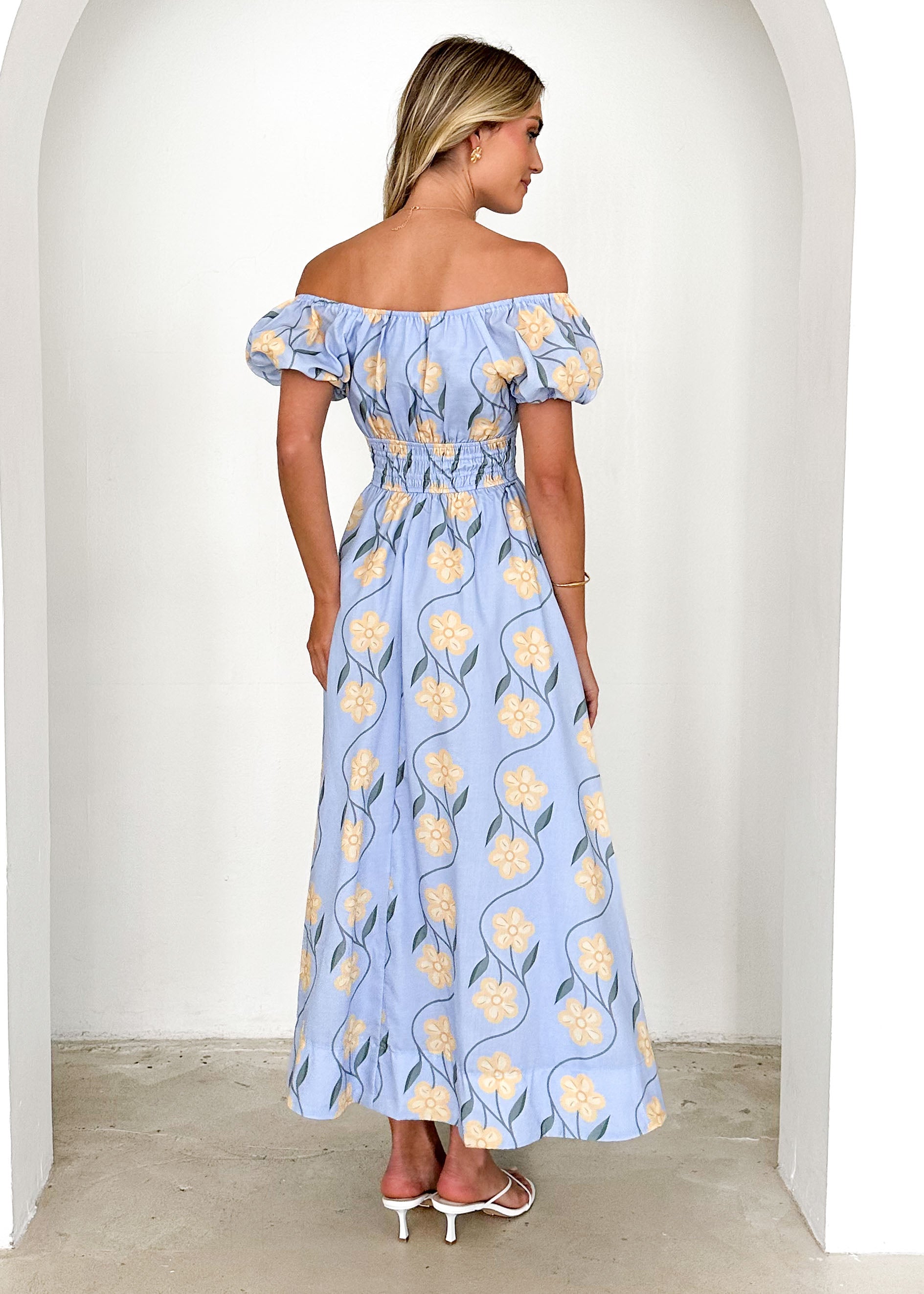 Maisie Maxi Dress - Blue Flowers