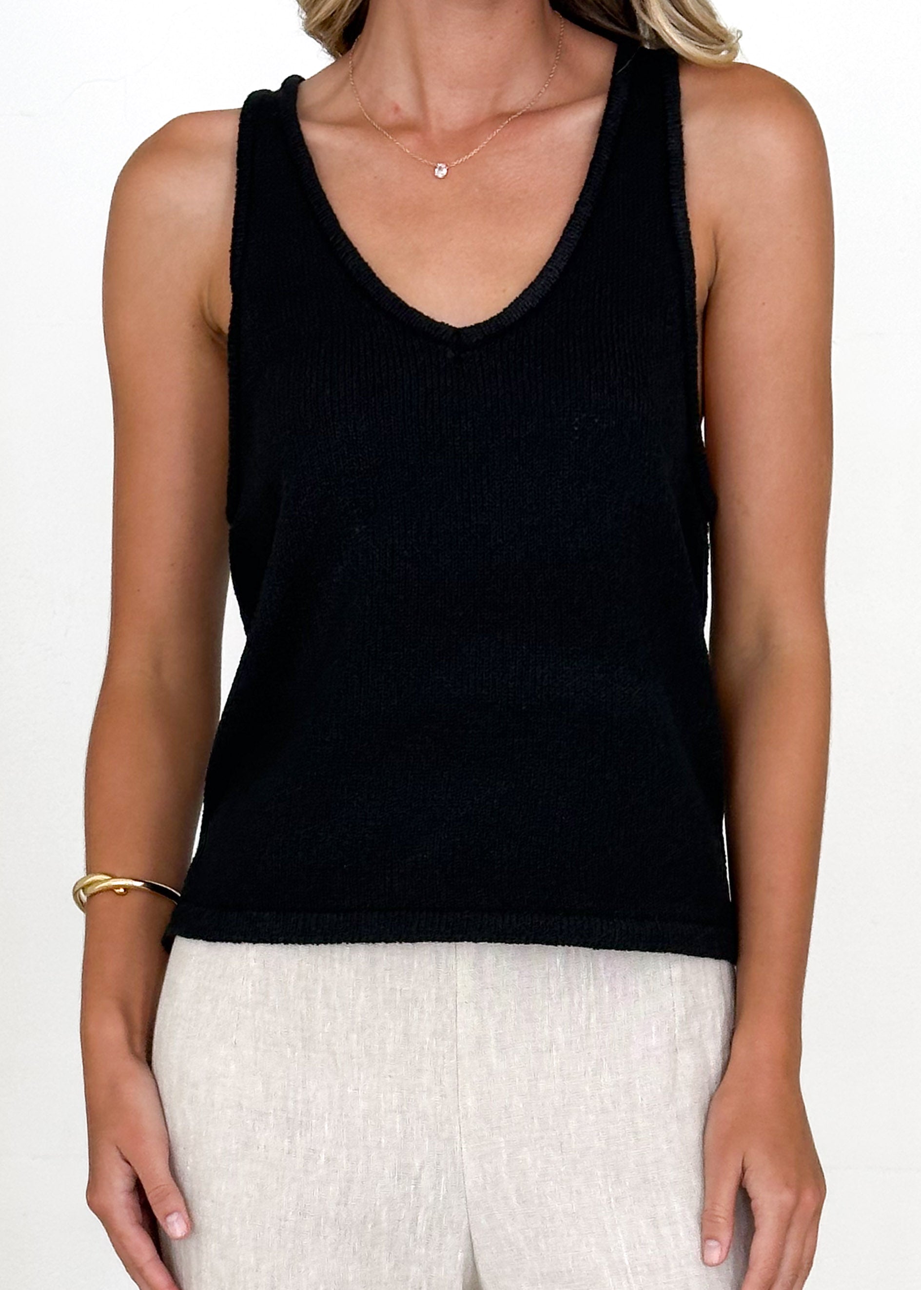 Hailley Knit Top - Black