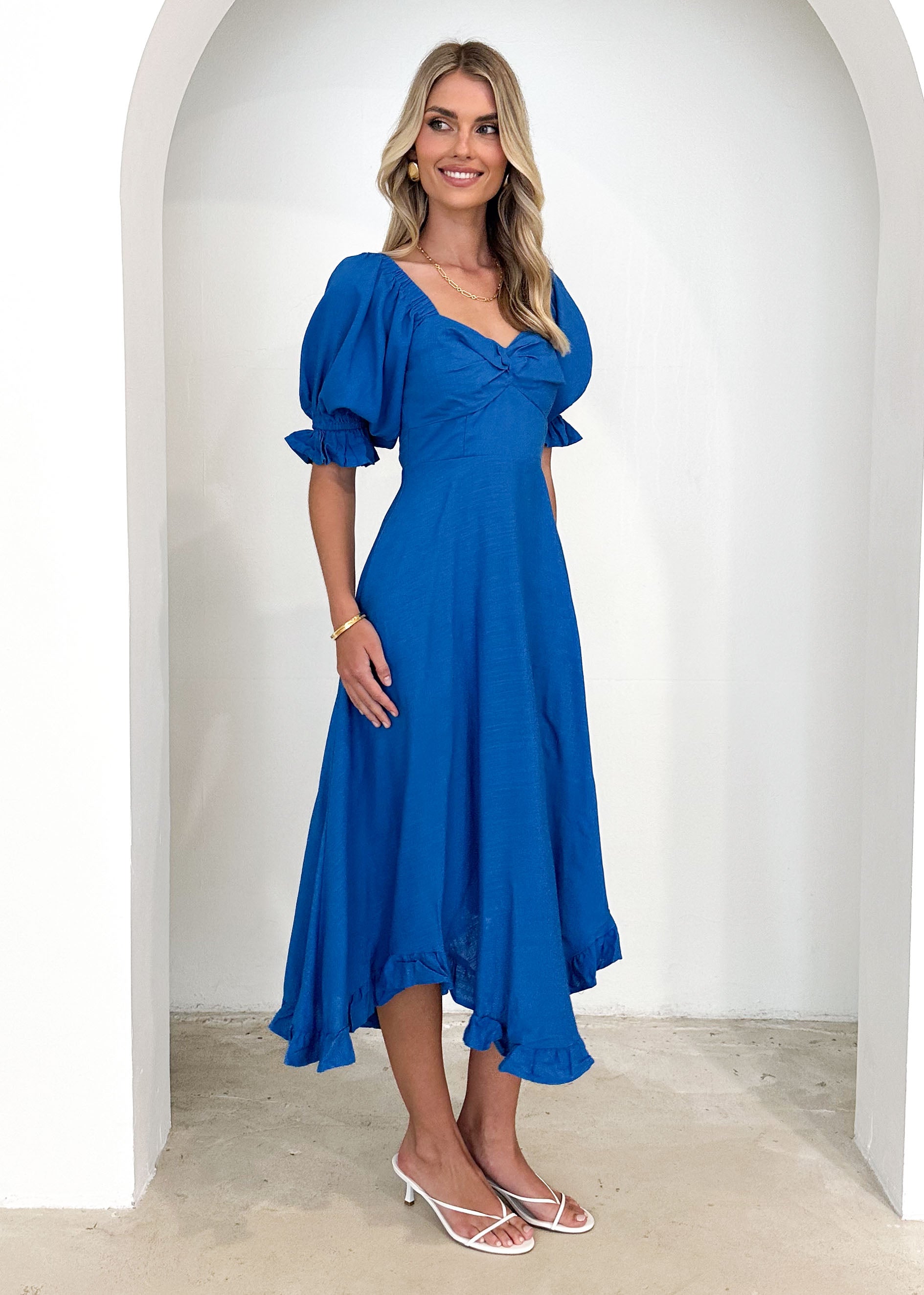 Tamanah Midi Dress - Blue