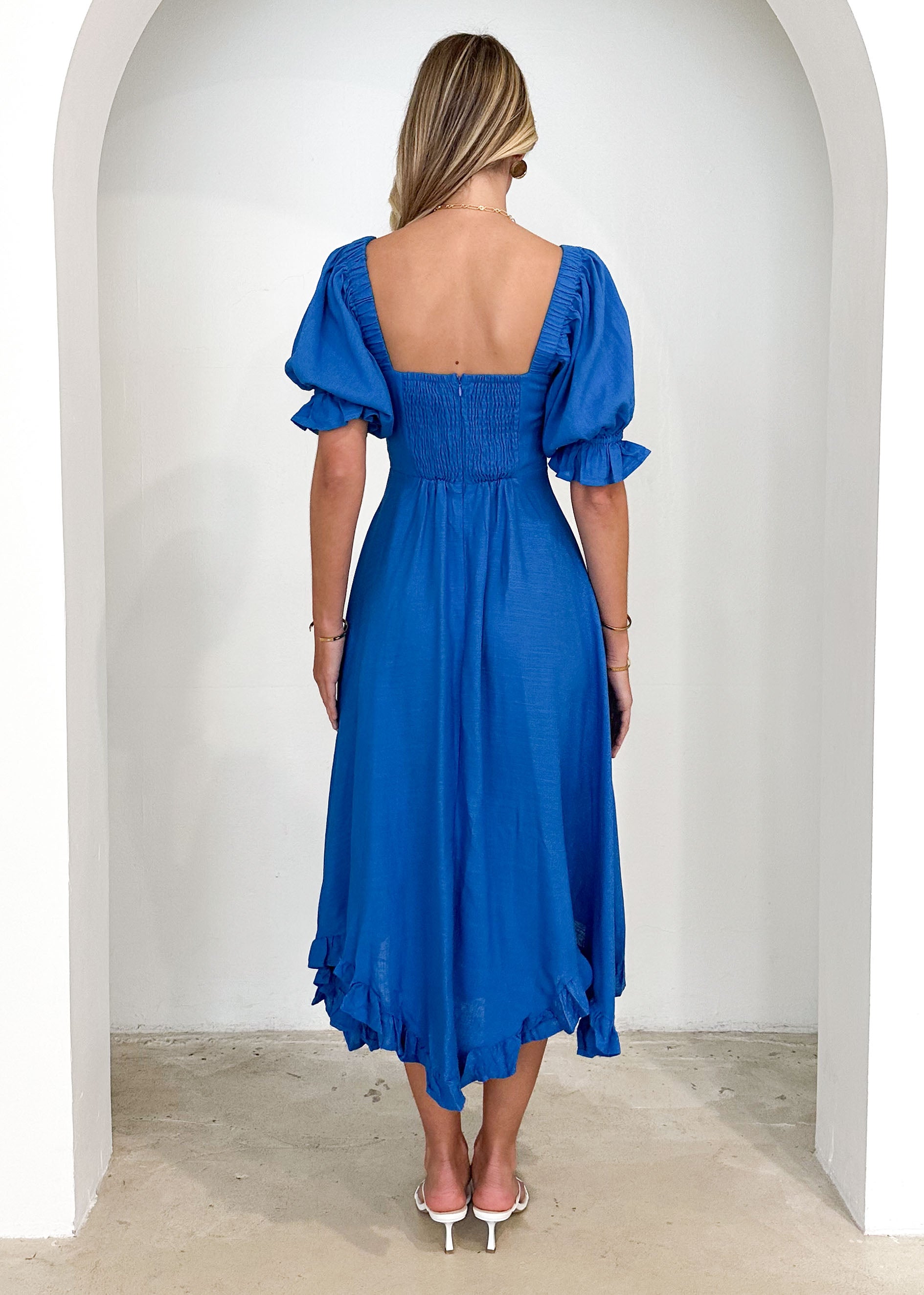 Tamanah Midi Dress - Blue