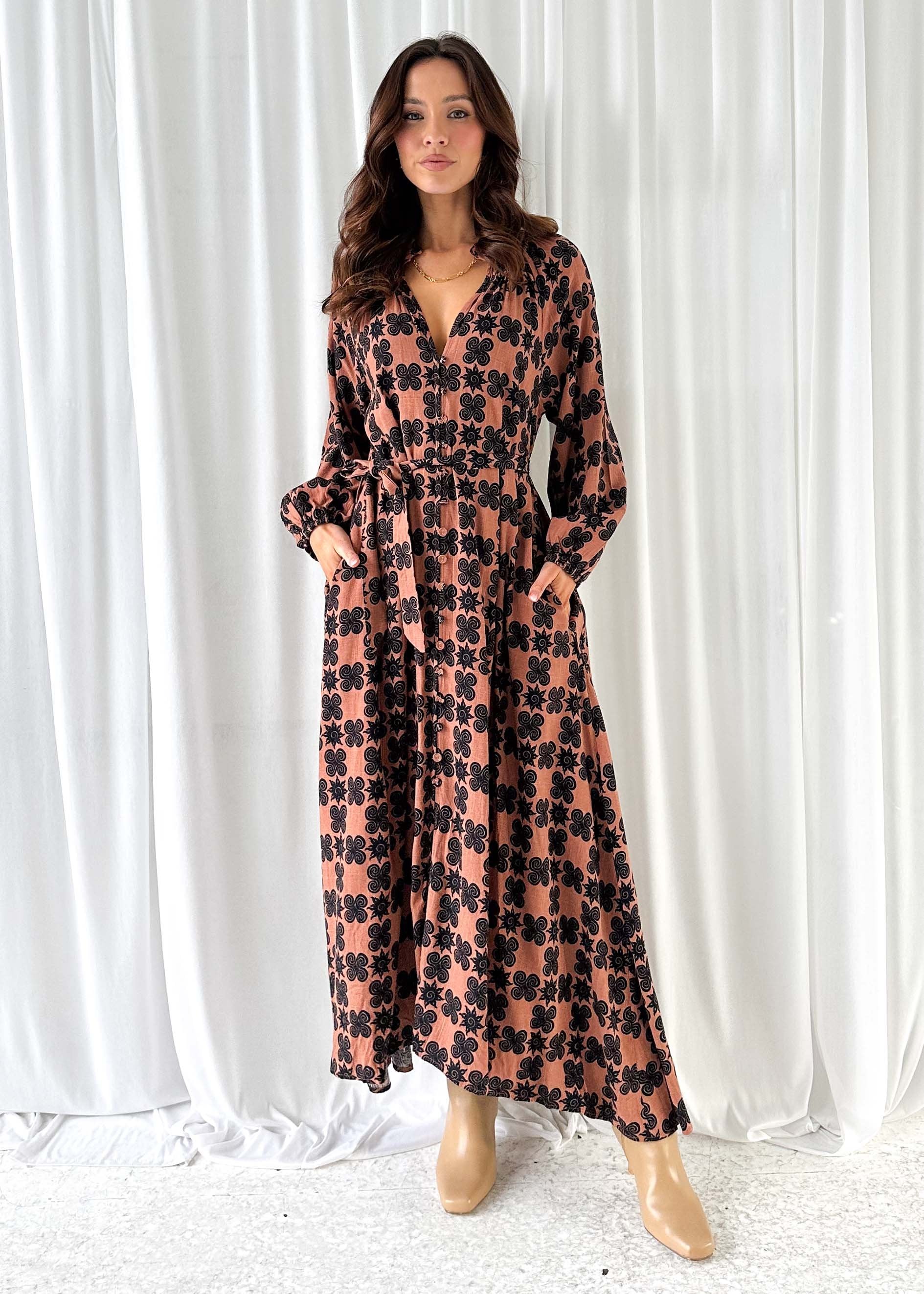 Beltrae Maxi Dress - Choc Soleil