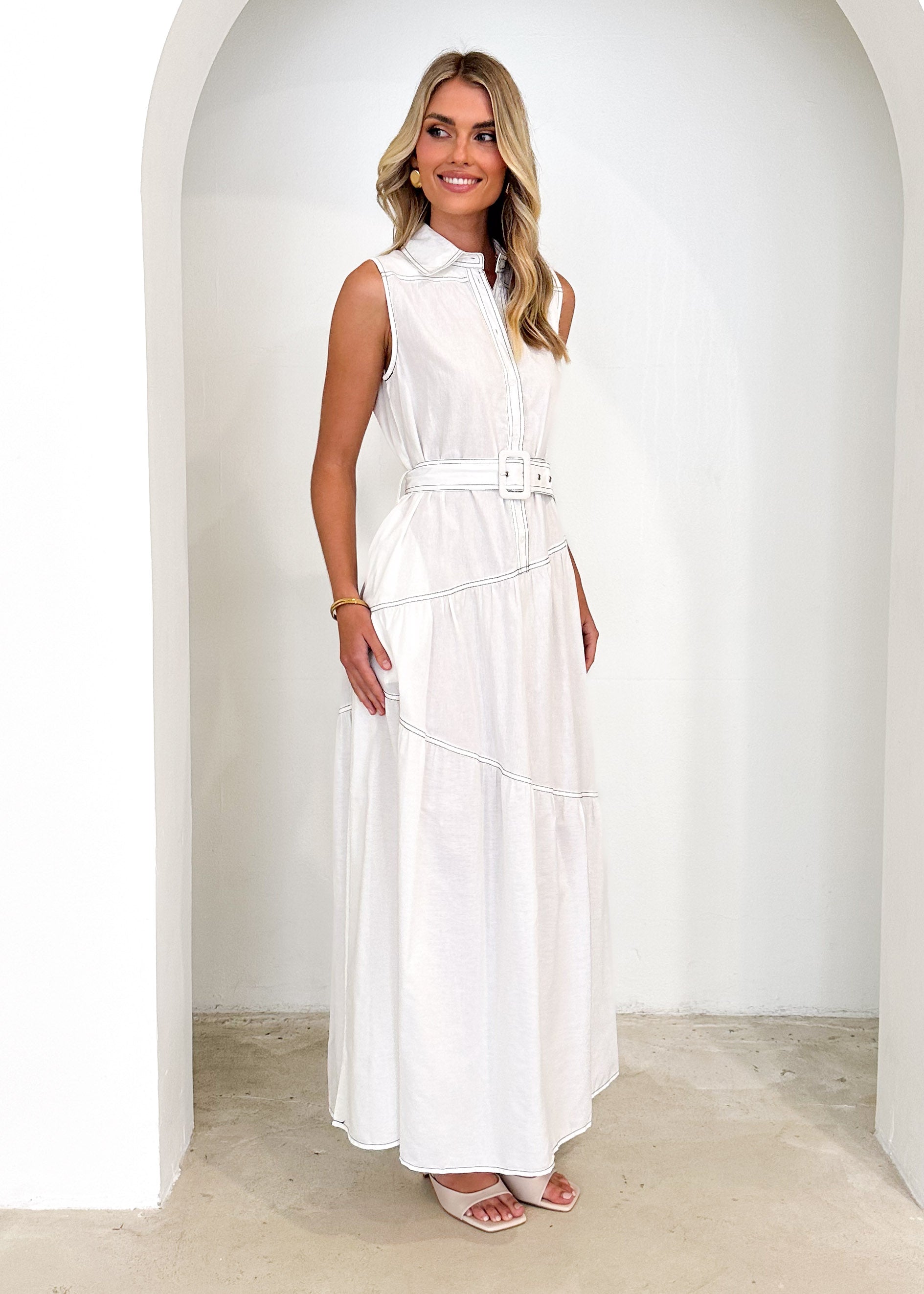 Adoria Maxi Dress - Off White