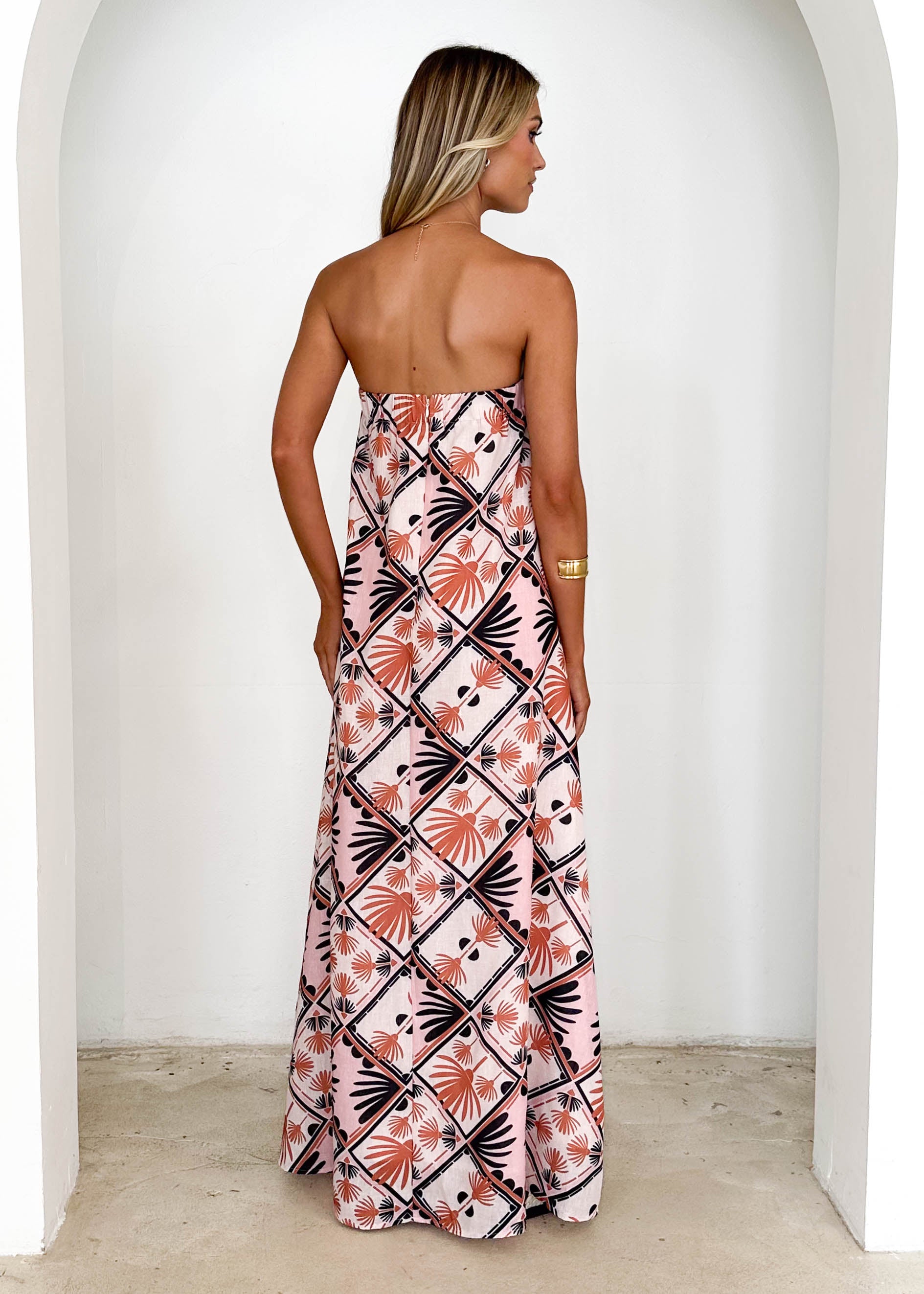 Oasis Strapless Maxi Dress - Palm Springs