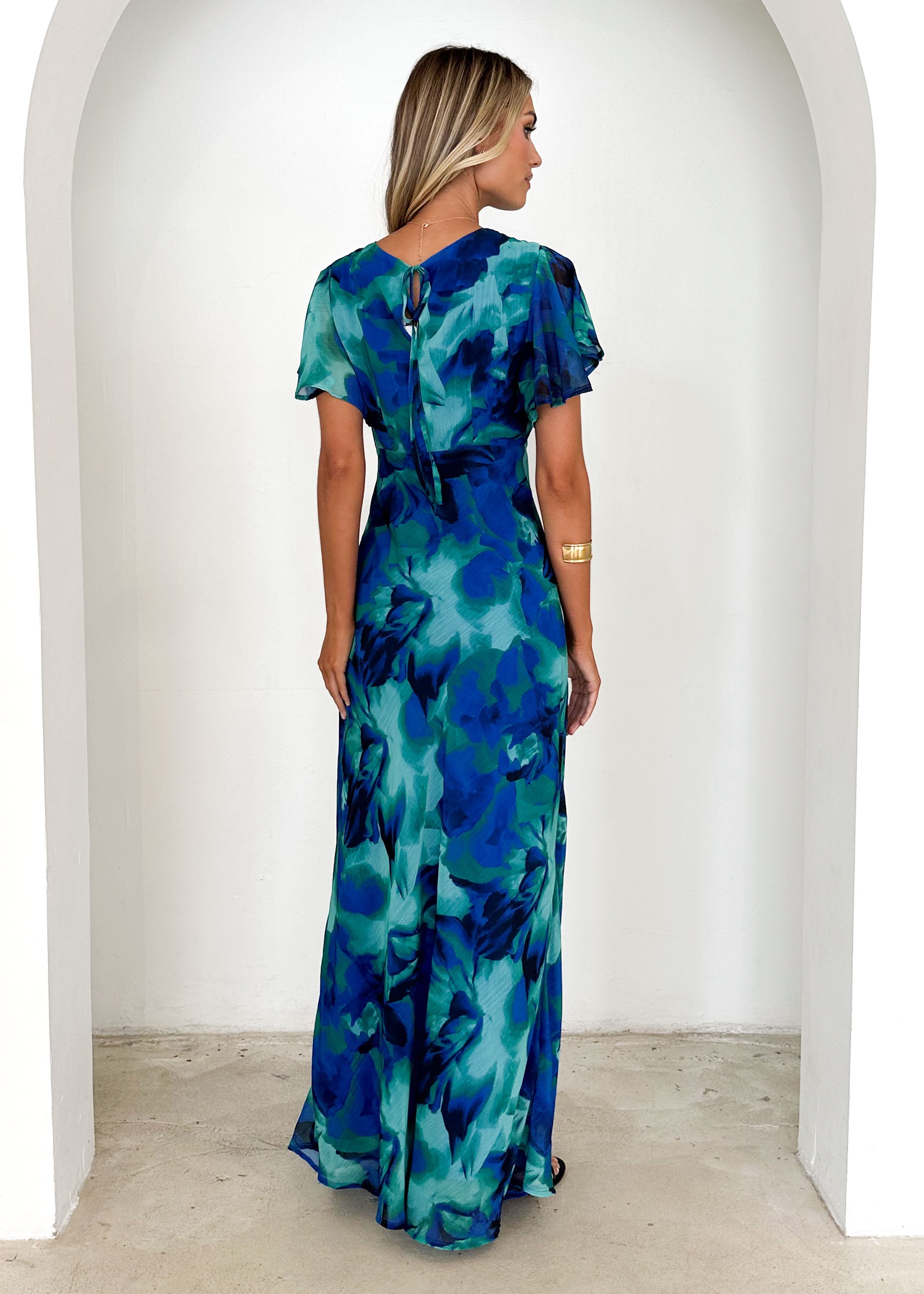 Cabana Maxi Dress - Blue Lagoon