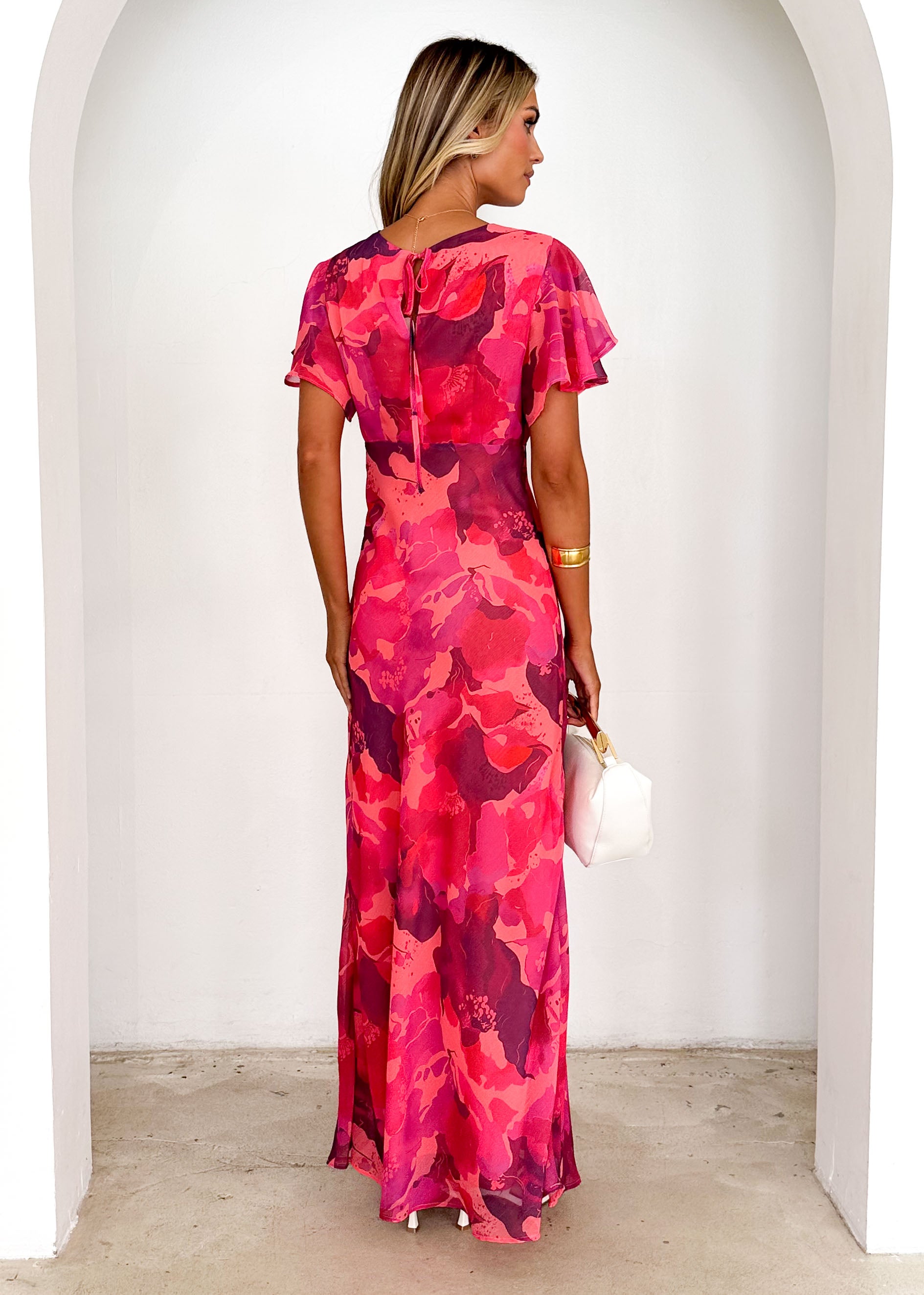 Cabana Maxi Dress - Magenta Rush