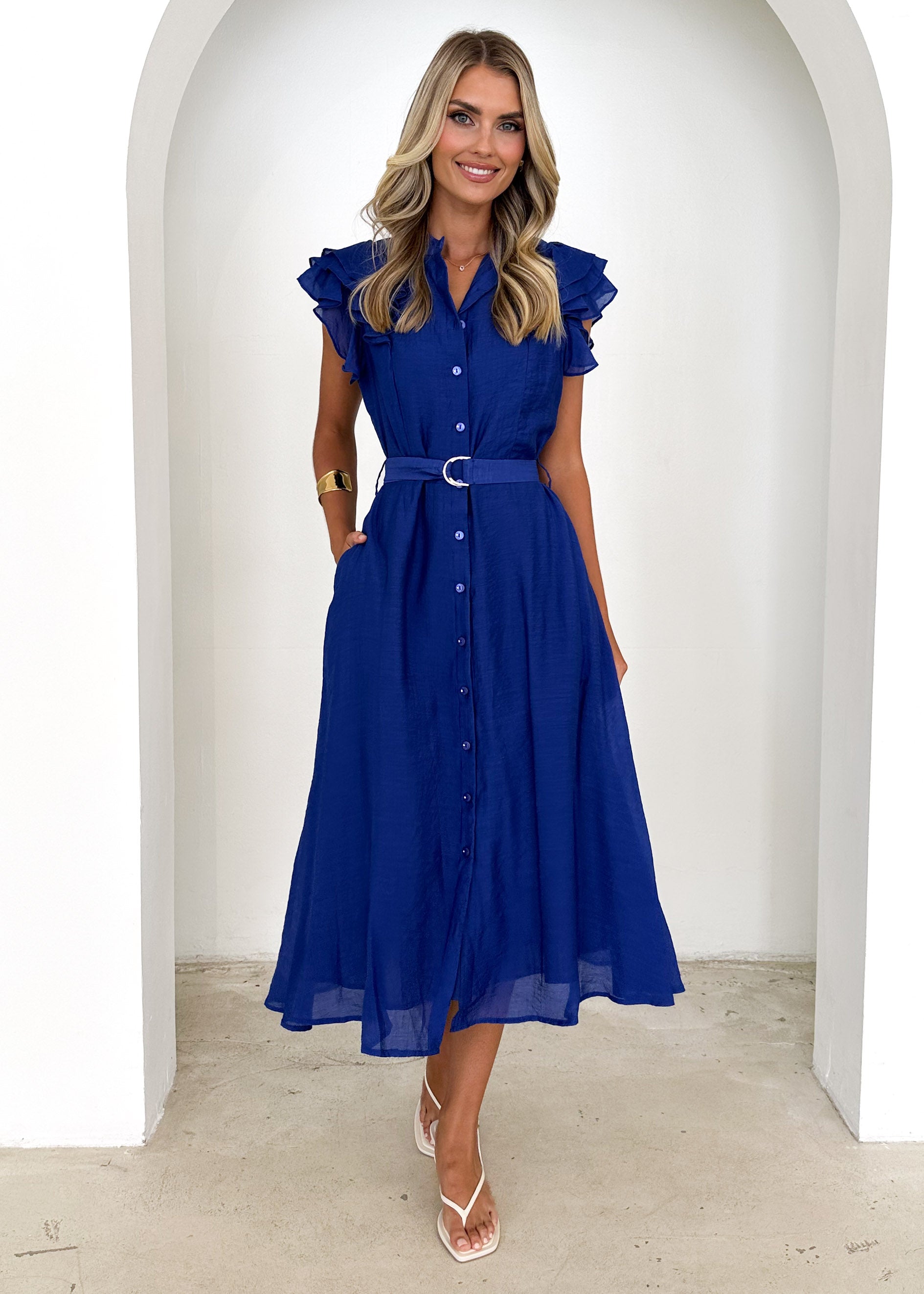 Tasto Midi Dress - Cobalt