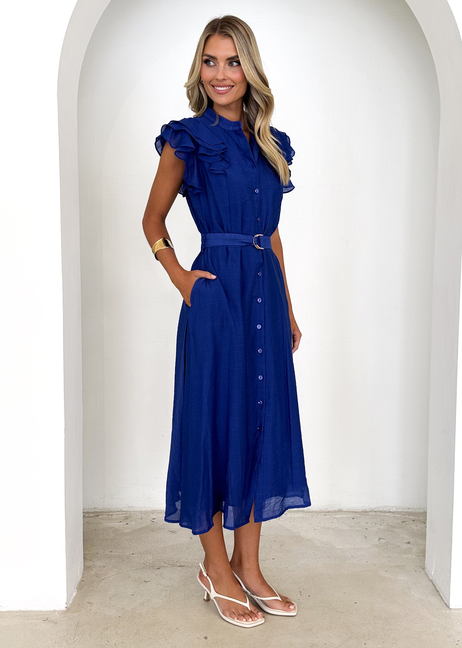 Tasto Midi Dress - Cobalt