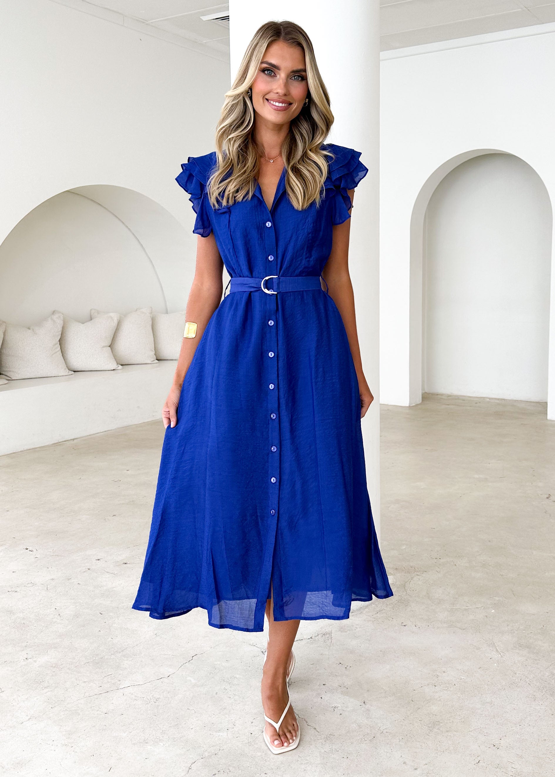 Tasto Midi Dress - Cobalt