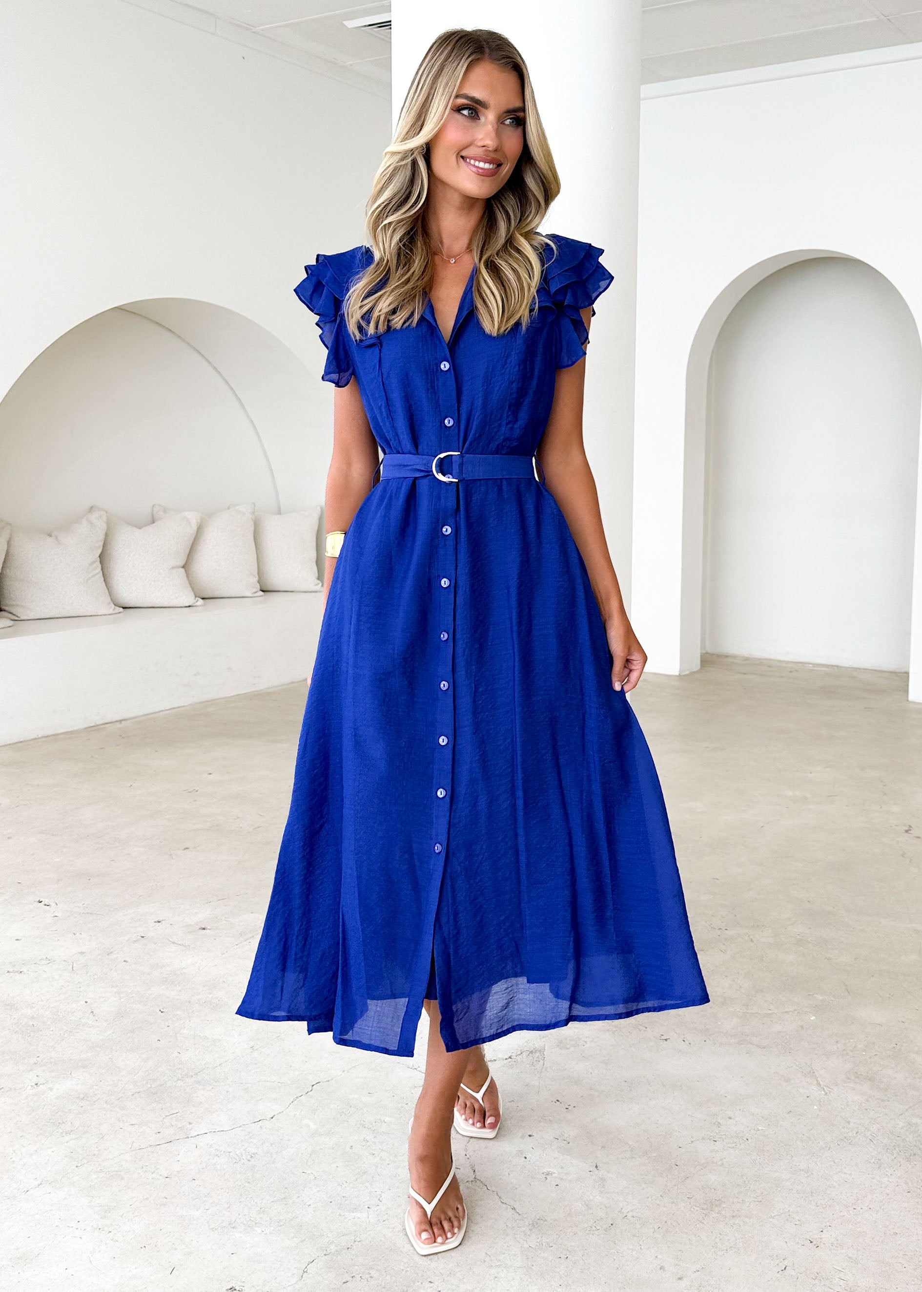 Tasto Midi Dress - Cobalt