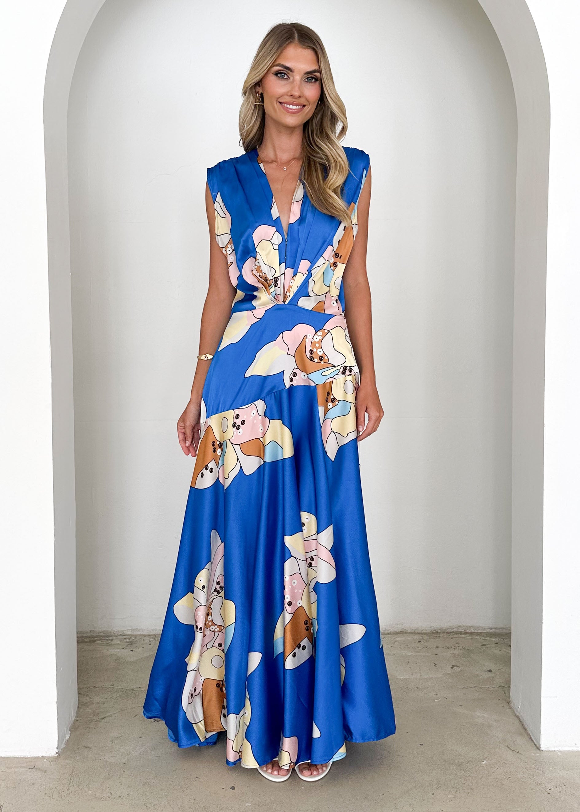 Savina Maxi Dress - Azure Astrid