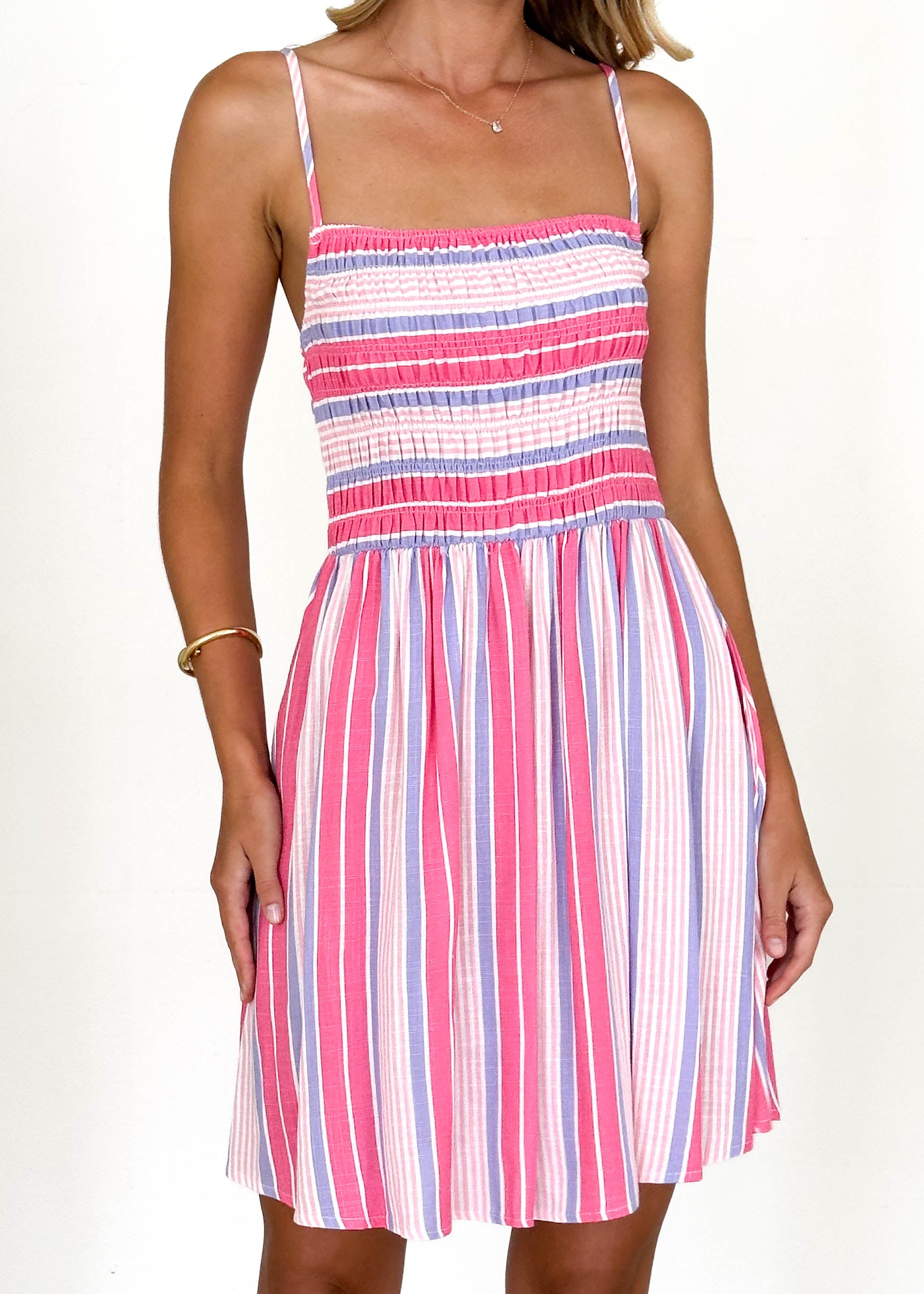 Rita Dress - Candy Stripe