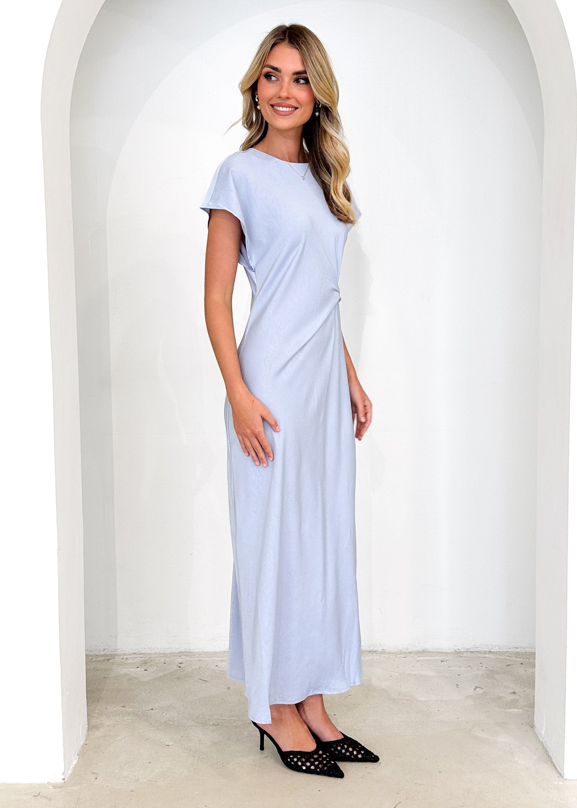 Pania Midi Dress - Powder Blue