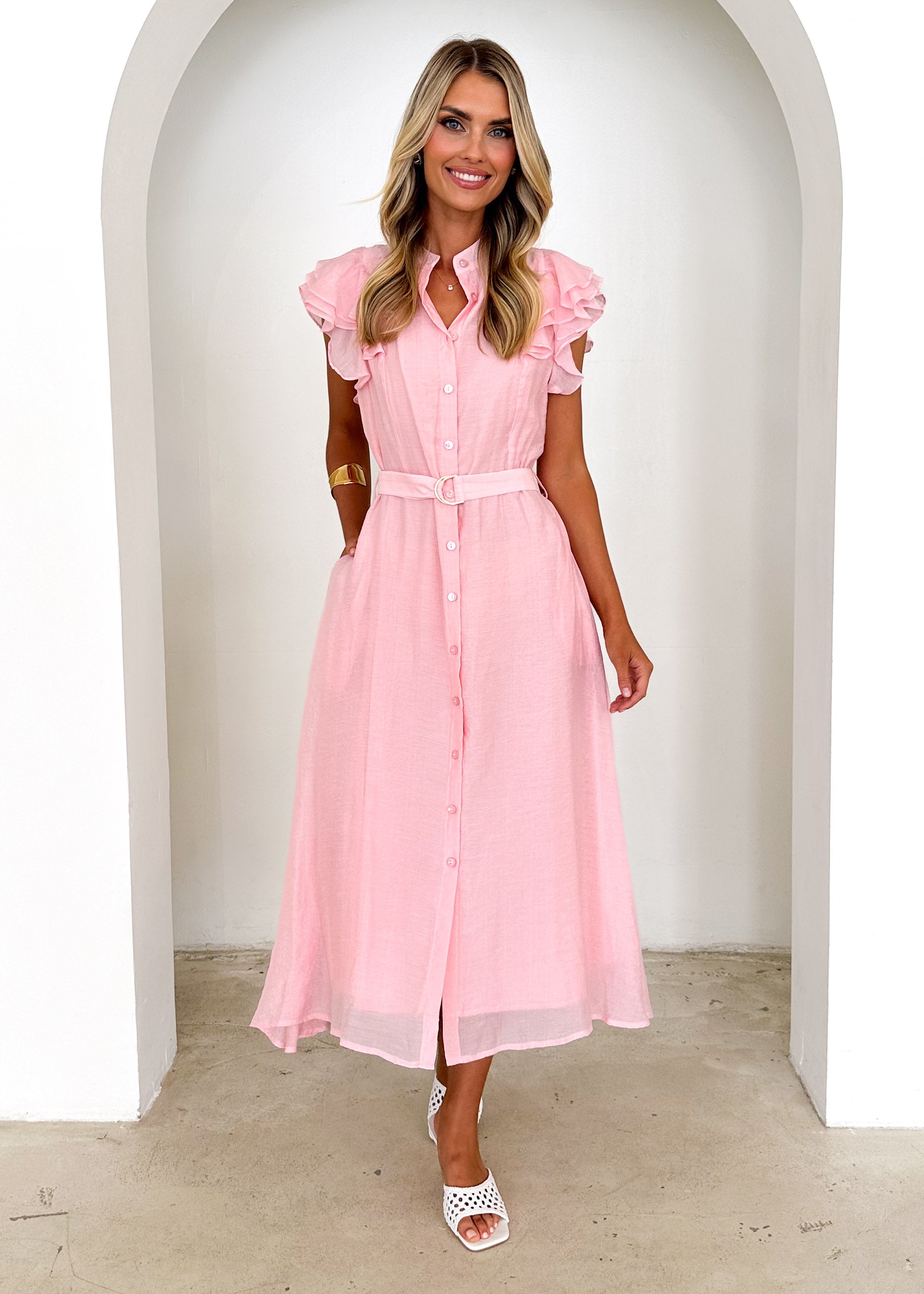 Tasto Midi Dress - Pink