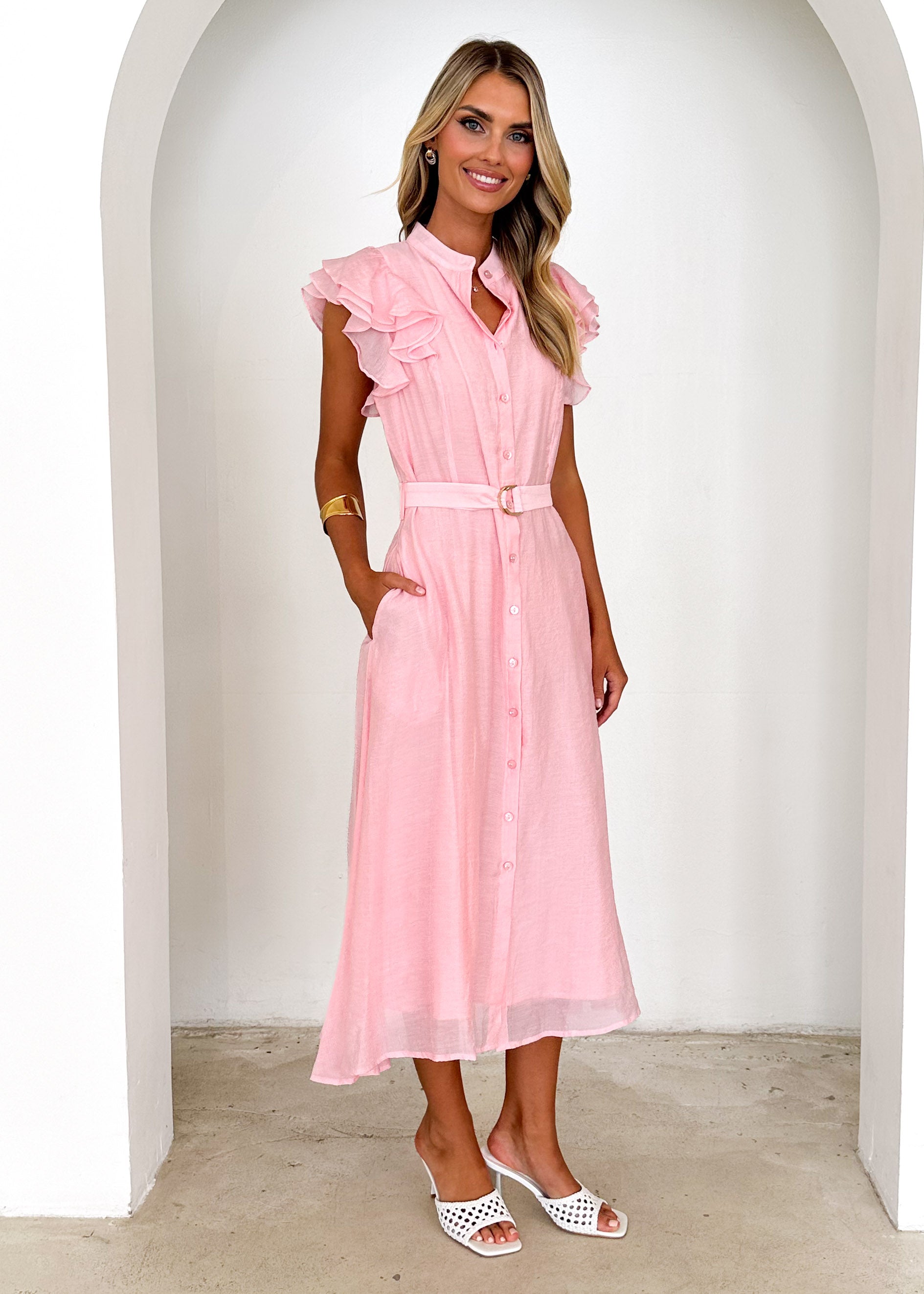 Tasto Midi Dress - Pink