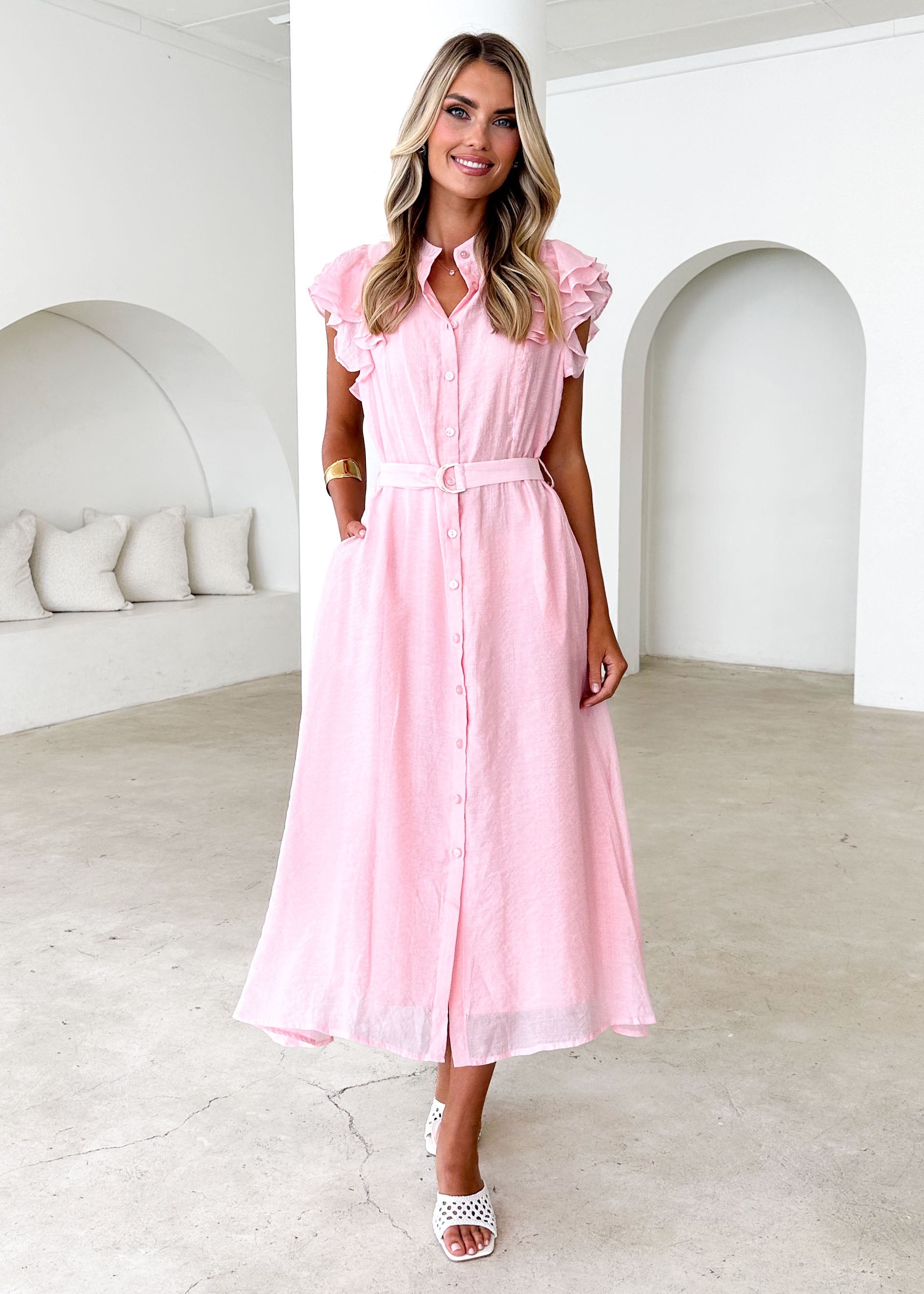 Tasto Midi Dress - Pink