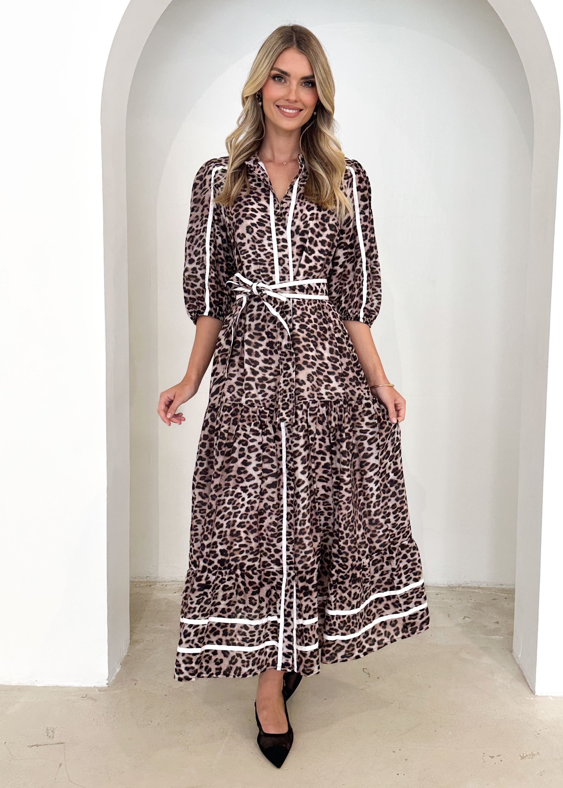 Tantal Maxi Dress - Leopard