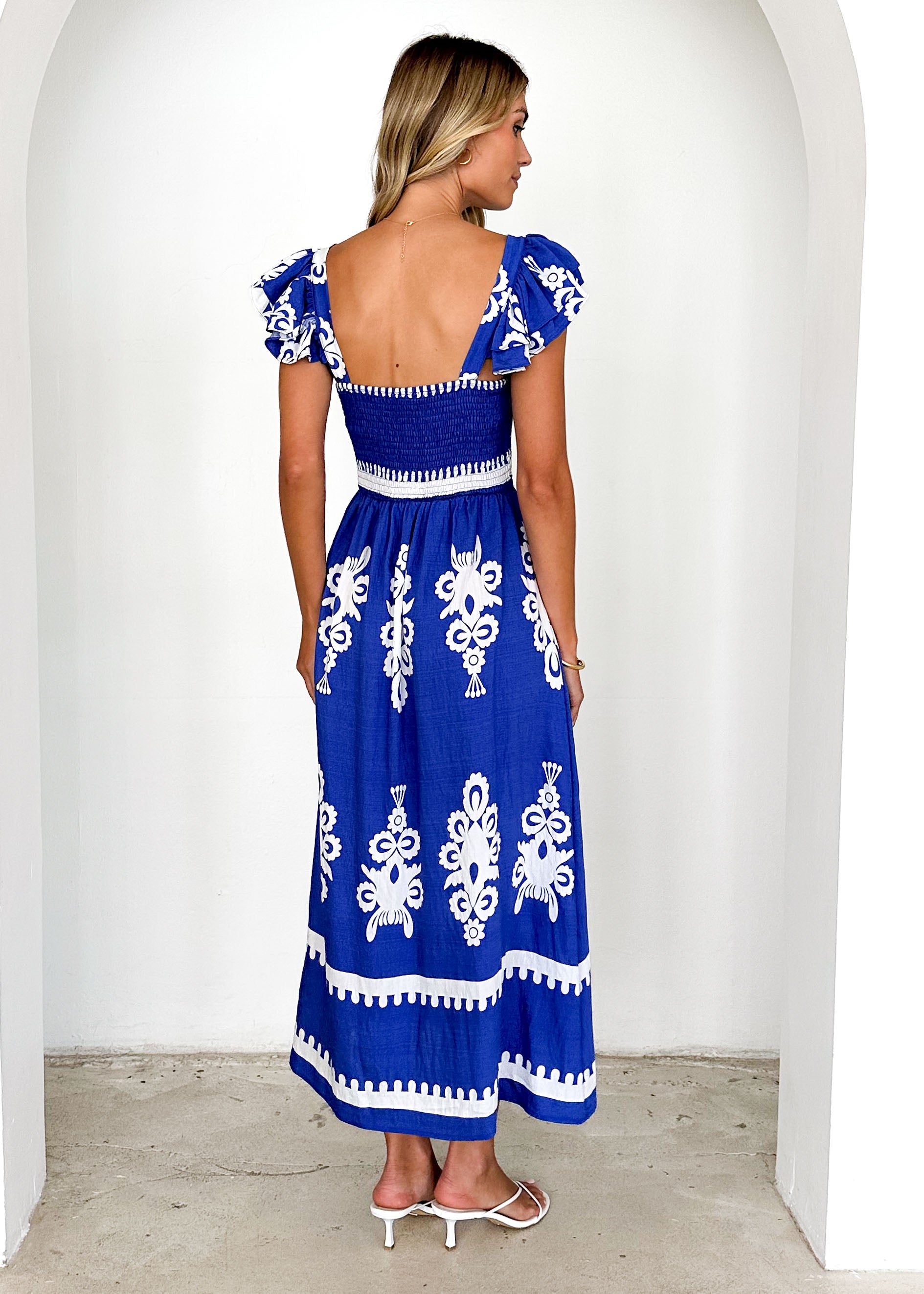 Outlaw Maxi Dress - Cobalt