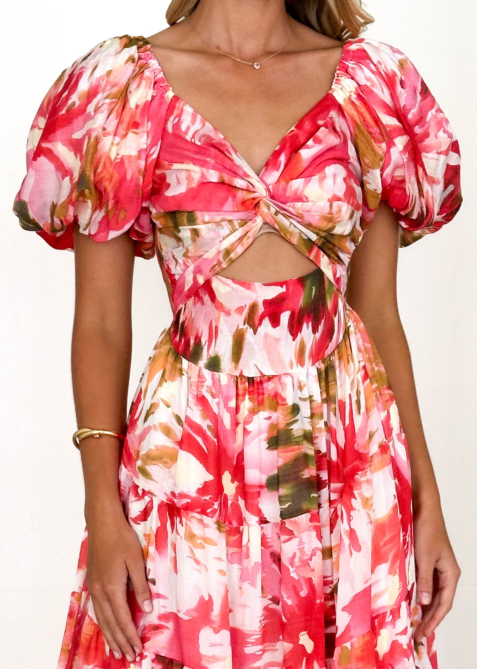 Flamenco Maxi Dress - Pink Floral