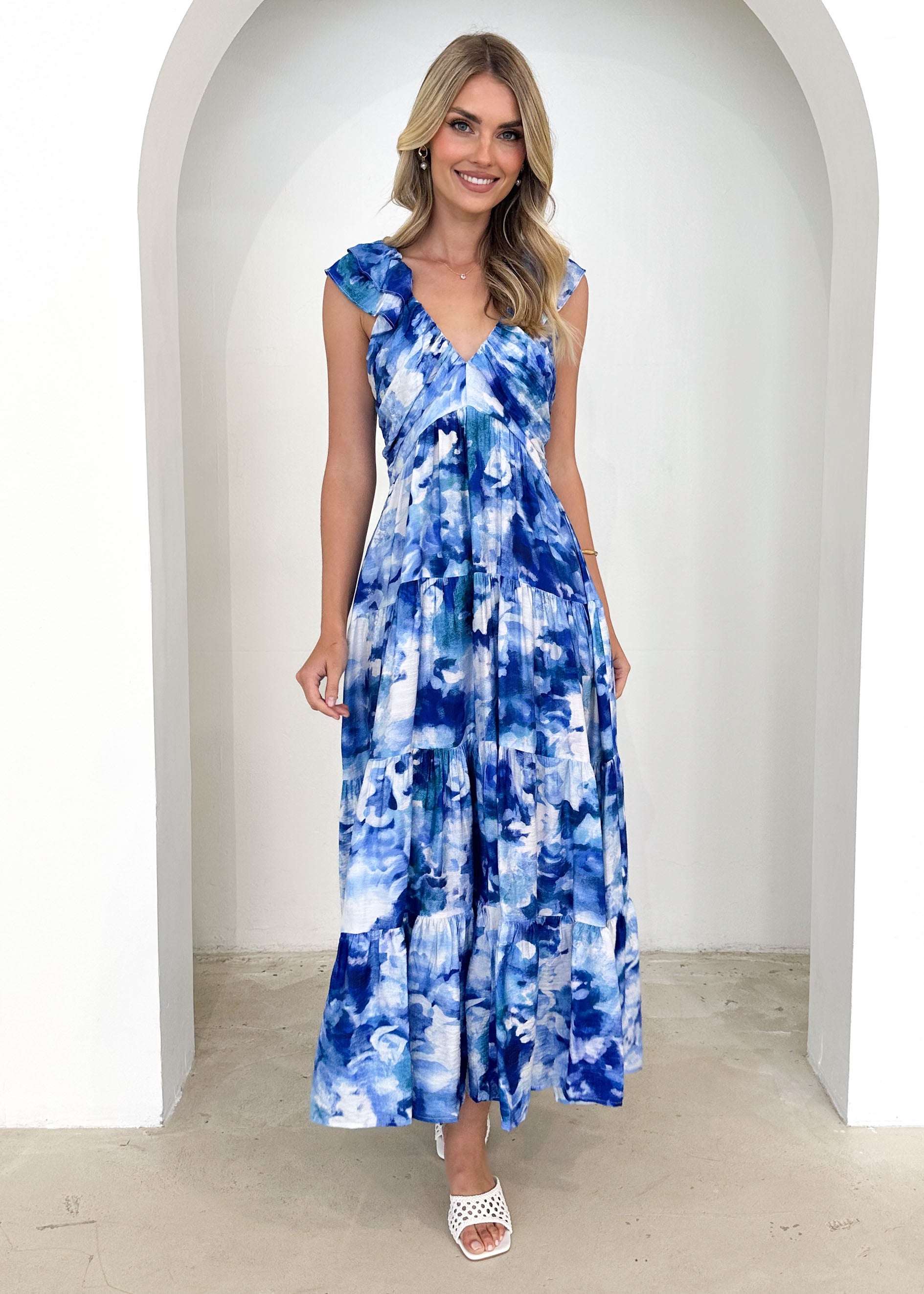 Finley Maxi Dress - Blue Splash