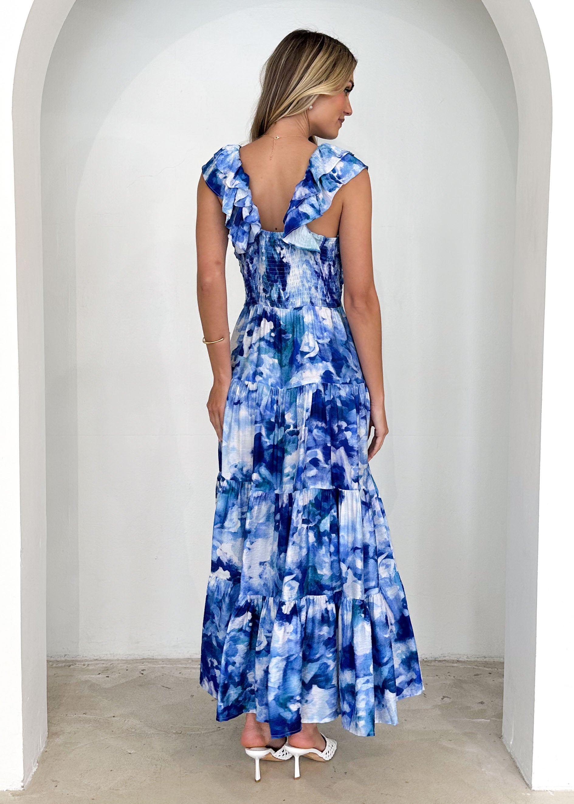 Finley Maxi Dress - Blue Splash