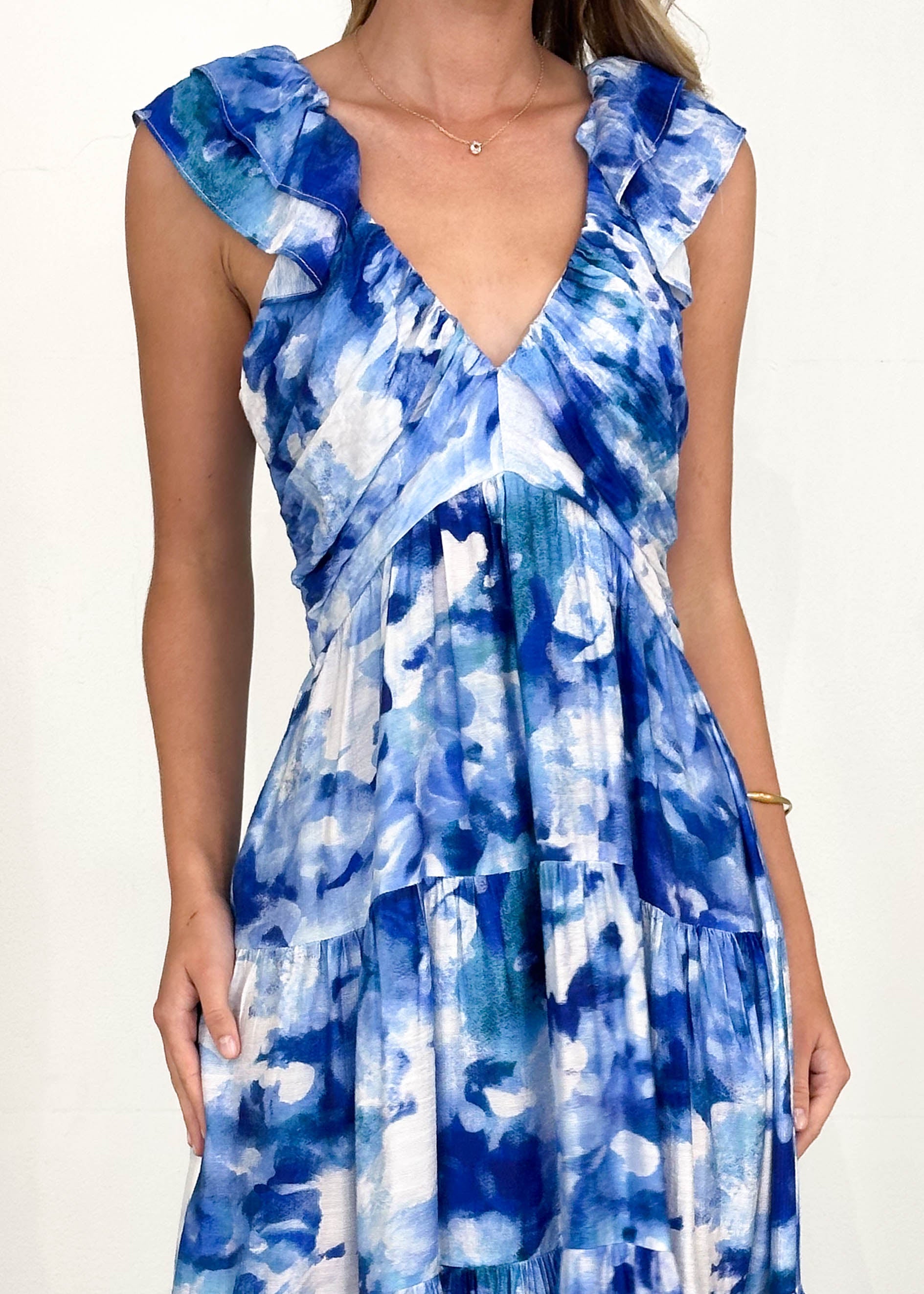 Finley Maxi Dress - Blue Splash