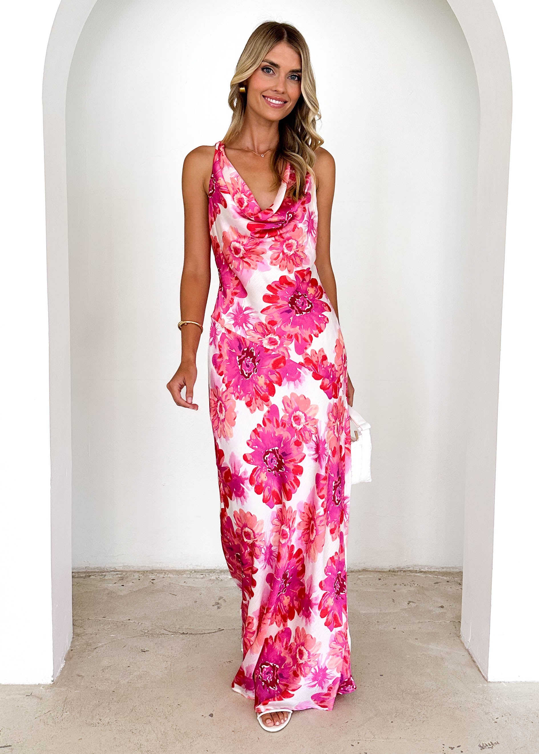 Drew Maxi Dress - Pink Floral