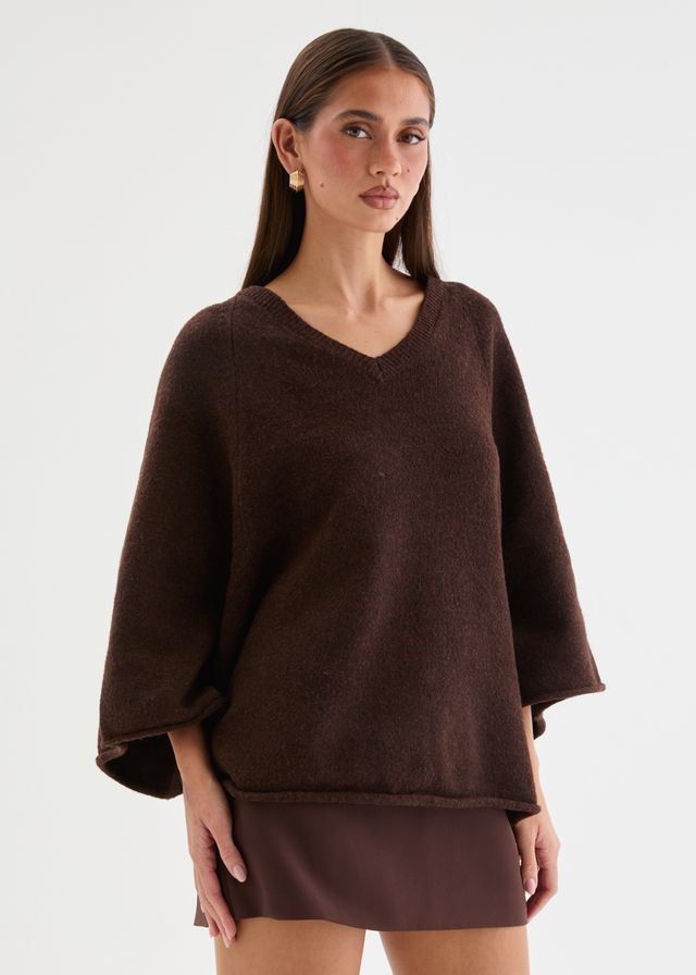 Sophia Sweater - Coffee Bean