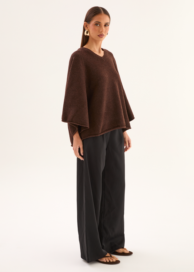 Sophia Sweater - Coffee Bean