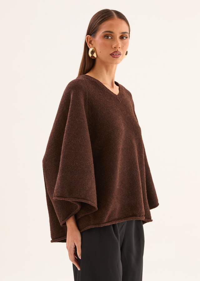 Sophia Sweater - Coffee Bean