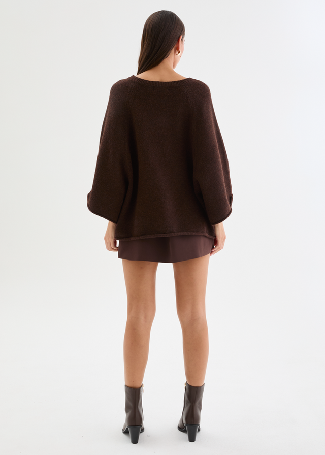 Sophia Sweater - Coffee Bean