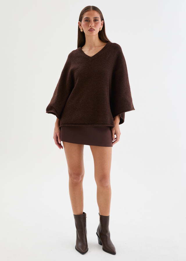 Sophia Sweater - Coffee Bean