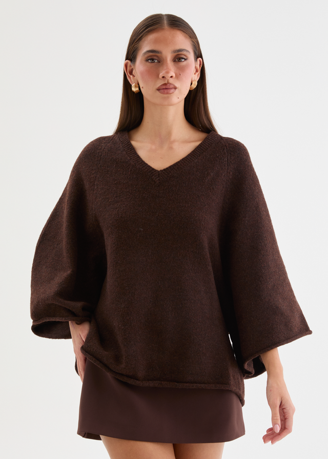 Sophia Sweater - Coffee Bean