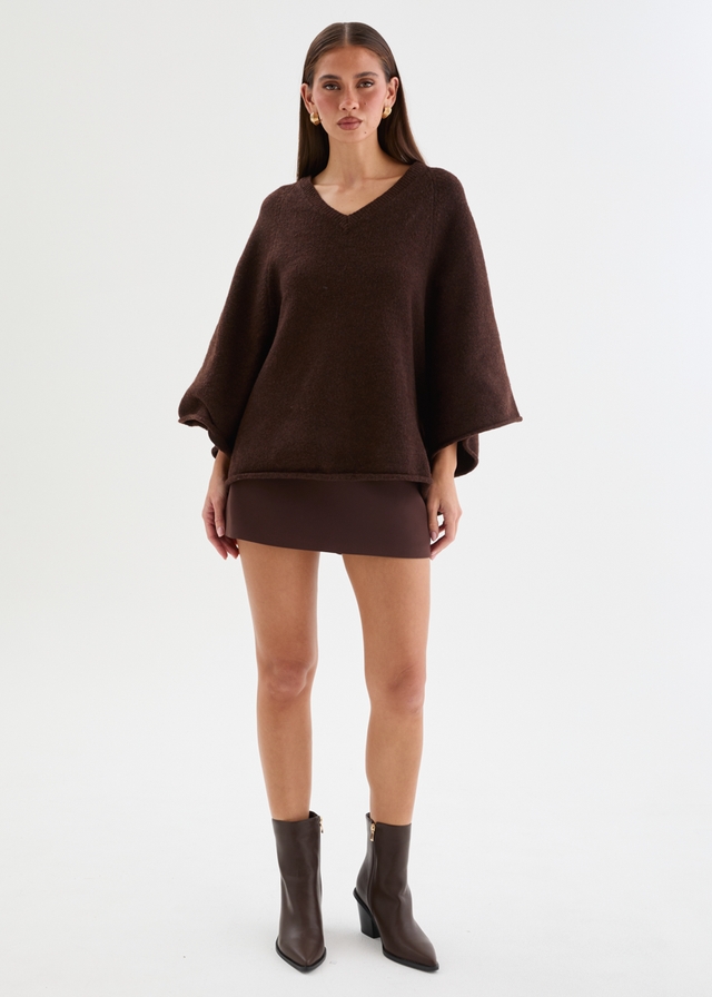 Sophia Sweater - Coffee Bean