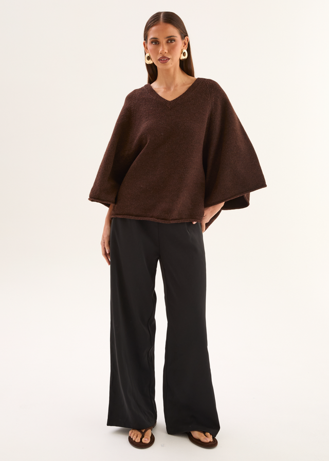 Sophia Sweater - Coffee Bean