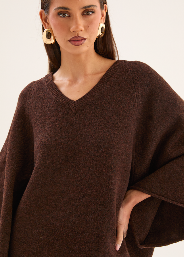 Sophia Sweater - Coffee Bean