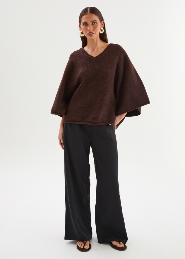 Sophia Sweater - Coffee Bean