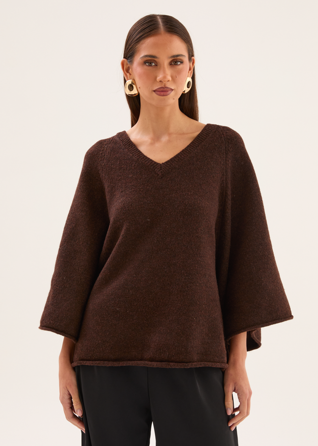 Sophia Sweater - Coffee Bean