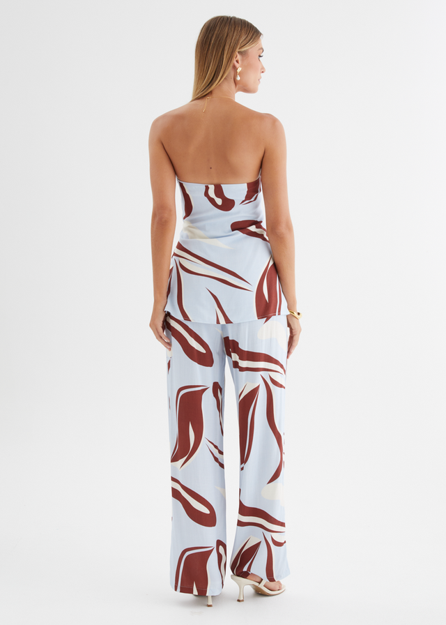 Calia Pants - Blue Abstract