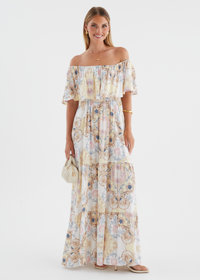 Verah Off Shoulder Maxi Dress - Versailles