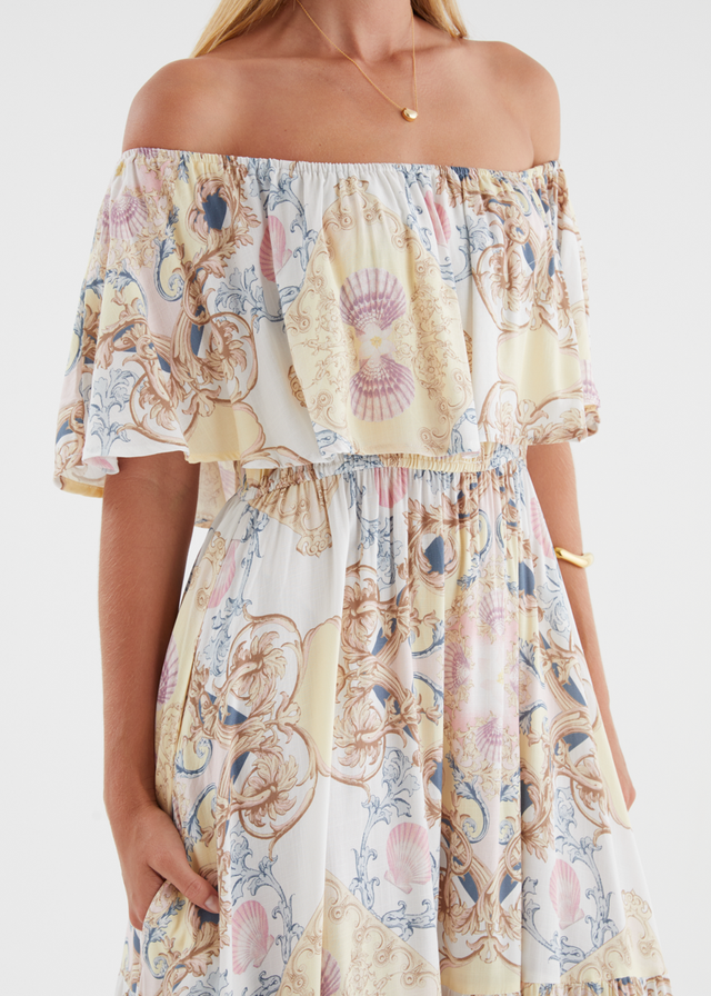 Verah Off Shoulder Maxi Dress - Versailles