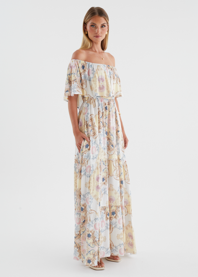 Verah Off Shoulder Maxi Dress - Versailles