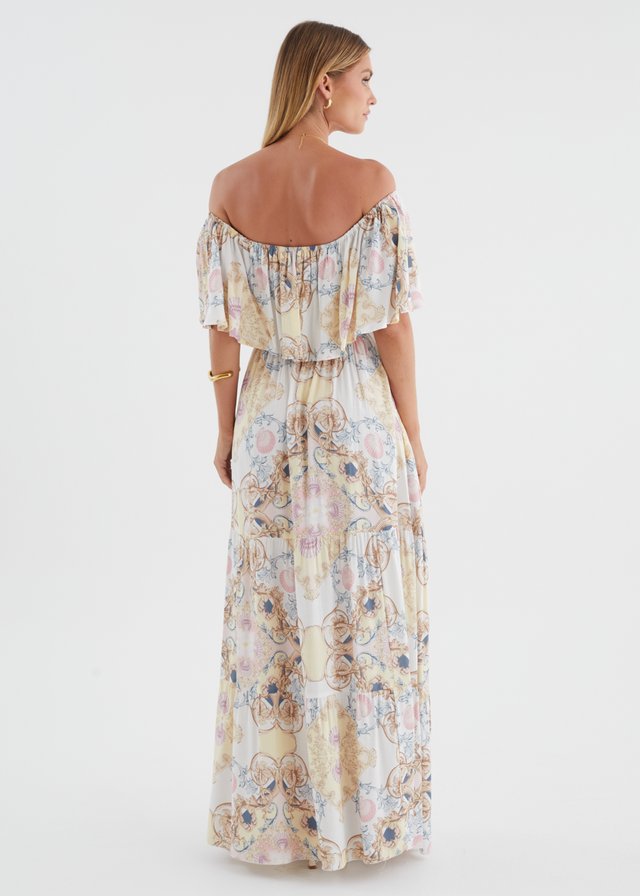 Verah Off Shoulder Maxi Dress - Versailles