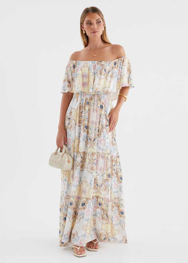 Verah Off Shoulder Maxi Dress - Versailles