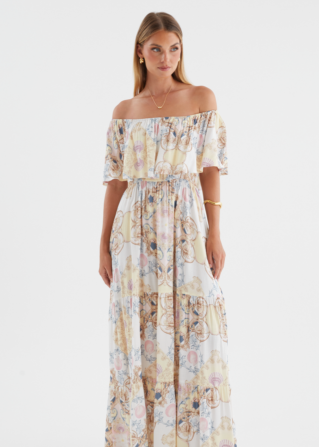 Verah Off Shoulder Maxi Dress - Versailles