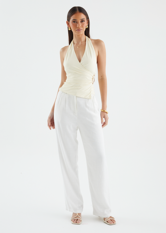 Husky Halter Top - Banana