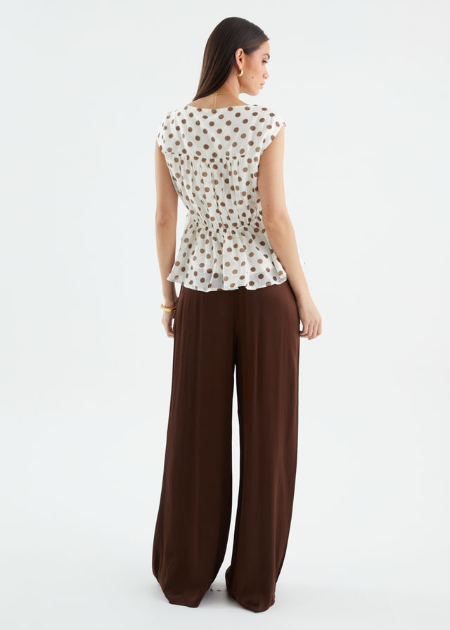 Apollo Top - Vanilla Polka