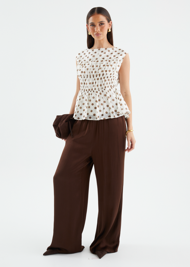 Apollo Top - Vanilla Polka