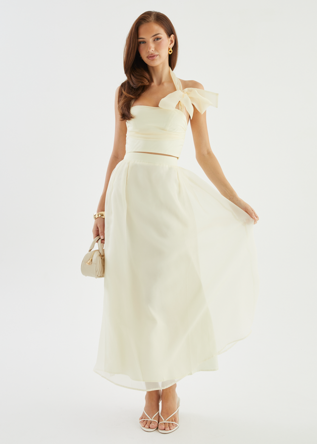 Kailah Halter Crop - Butter